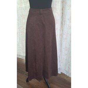 NWT A-Line Maxi Skirt Faux Suede